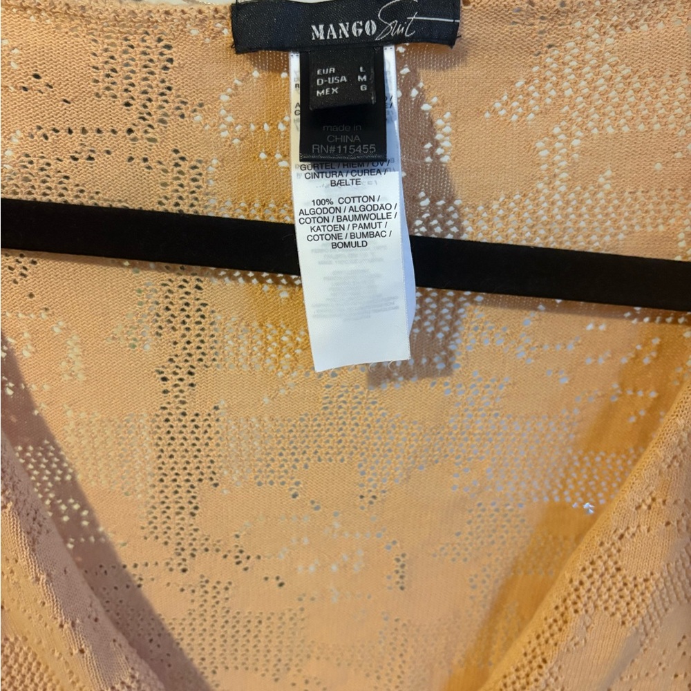 Mango Suit Women's Elegant Tan Cardigan